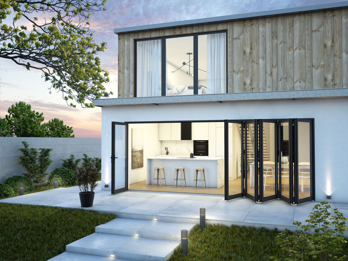 Foldedør aluminium Foldedør aluminium