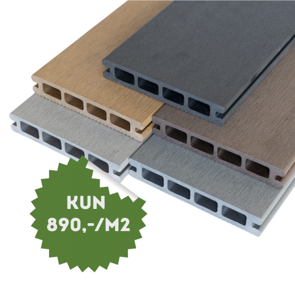 Terrassebord i kompositt - Tecnodeck One kompositt 3 m