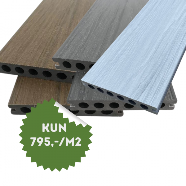 Terrassebord i kompositt -  Premium wPro - 2,25 m