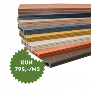 Terrassebord i kompositt - Longlast Classic - kompositt 4 m