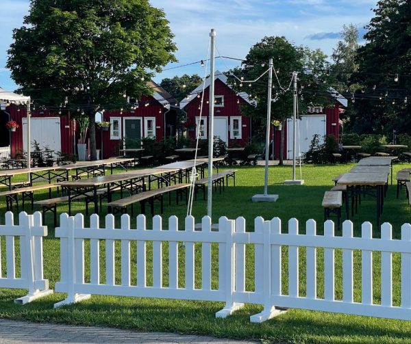 Mobile gjerder i vedlikeholdsfri PVC